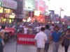 Wallking down the street in Nantong China,